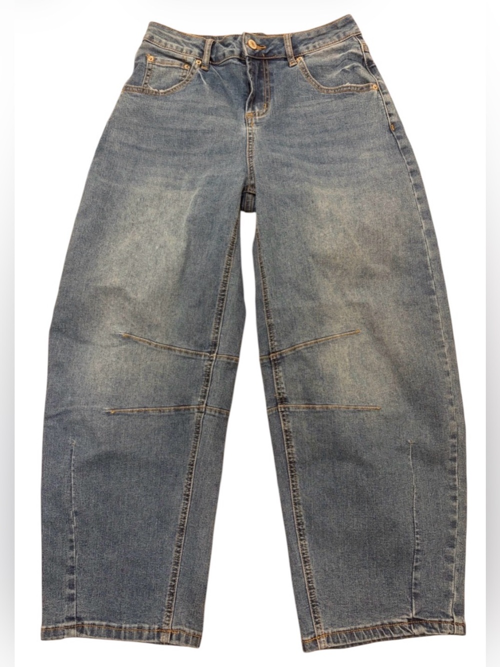 Sidefeel Women’s barrel jeans size 4 trendy y2k
